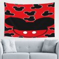 thumbnail image 1 of Tapiz de pared de Mickey Mouse, decoración de pared para el hogar, arte de pared para niños, niñas, decoración de dormitorio, sala de estar, 60 x 40 pulgadas, 1 of 1