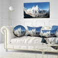 thumbnail image 3 of Designart Mount Everest Glacier Panorama - Landscape Printed Throw Pillow - 12x20, 3 of 5