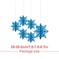 thumbnail image 5 of 1 Set Christmas Decorations Funny Exquisite Simple Style Stereo Indoor Hanging Prop Festival Adornment Decor for Scene Layout Light blue, 5 of 5