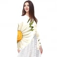 thumbnail image 5 of Daisy Breathable Chiffon Yarn Silk Scarf 180*73 - Light Translucent Shawl Wrap 28.7x70.86in, 5 of 6