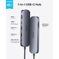 thumbnail image 2 of Anker USB C Hub, 7-in-1 Multi-Port USB Adapter for Laptops, 4K@60Hz USB C to HDMI Splitter, 85W Max Power Delivery, 3xUSBA & C 3.0 Data Ports, SD/TF Card, for Type C Devices (Charger Not Included), 2 of 5