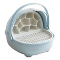 thumbnail image 2 of S SERENABLE Silkworm Breeding Box Home Transparent Breathable Reptile Breeding Container Blue, 2 of 9