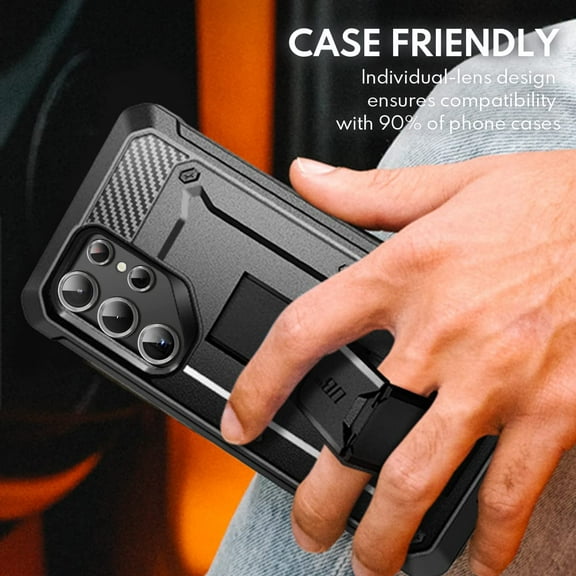 SUPCASE Camera Lens Protector Designed for Galaxy S23 Ultra, [Scratch-Resistant] [Ultra-Thin] Tempered Glass Camera Lens Screen Protector (Graphite)