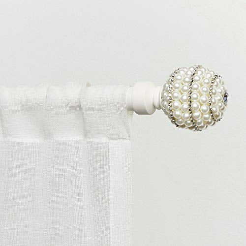 Ends for 28mm Diameter Poles Home Harmony Metal Curtain Pole Pack of 2 Finials 
