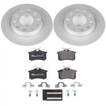 Power Stop Rear Euro-Stop ECE-R90 Certified Brake Pad and Rotor Kit ESK3109