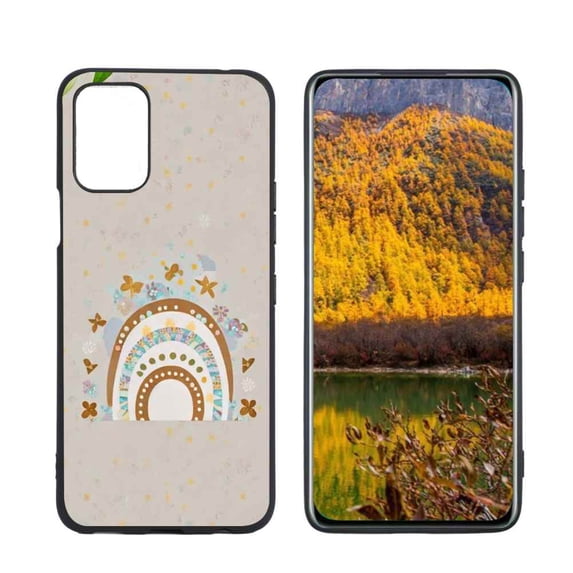 Boho-rainbow-2 Phone Case, Degined for LG K53 Case Men Women, Flexible Silicone Shockproof Case for LG K53