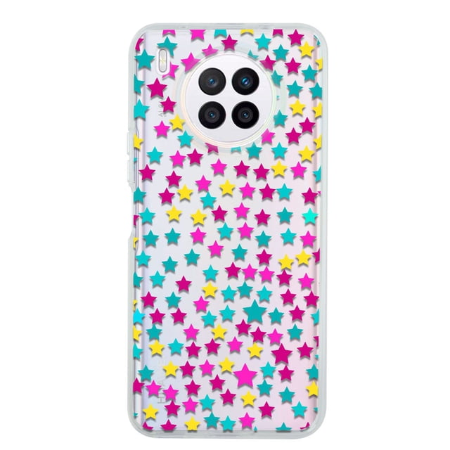 Funda Para Huawei Nova 8i Estrellas de Colores, Uso Rudo,