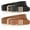 B-black+brown, variant on Women's Leather Belts Plus Size Fashion Ladies Waist Belt for Jeans Pants Dress with Metal Gold Buckle