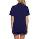 thumbnail image 3 of Gibobby Pijama mujers Pijama informal de verano para mujer, a la moda, de Color sólido, a rayas, para el (Azul marino, XL), 3 of 5