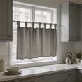 thumbnail image 6 of Durable Gingham Check Kitchen Window Valance, Rectangular Nylon Fabric Light Blocking Curtain for Kitchen Living Room Bedroom Dining Room, 39.37 X 17.72 Inches (Single Panel), 6 of 6