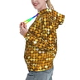 thumbnail image 2 of Cauagu Bright Shiny Golden for Women's Hooded Sweatshirts Pullover Hoodie for Women Fall Workout Sweat Long Sleeve Preppy Sweatshirts-X-Large, 2 of 7