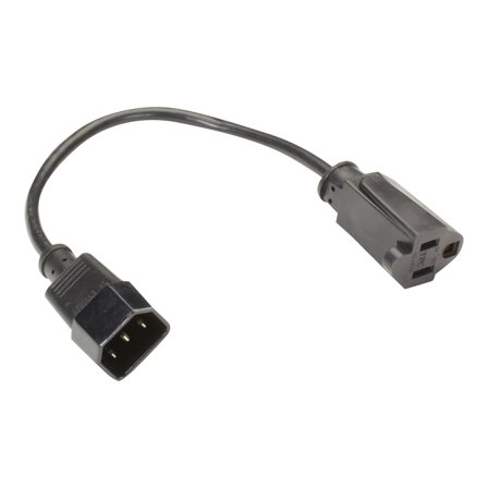 Black Box 1ft NEMA 5-15R to IEC-60320-C14 Power Cord EPXR15