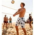 thumbnail image 2 of Aideaone Men's Swim Trunks with Compression Liner 9" Quick Dry Board Shorts Swimsuit Swimwear Bathing Suit, 2 of 6