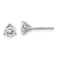 thumbnail image 1 of 14k White Gold 1 Carat Round Lab Grown Diamond Stud Earrings Hidden Category Banner, 1 of 6