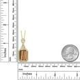thumbnail image 3 of Gem Stone King 7.10 Ct Brown Tiger Eye 18K Yellow Gold Plated Silver Pendant with Chain, 3 of 4