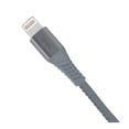 thumbnail image 2 of Cable USB a Lightning Onn 1.2m Nylon 3A Gris, 2 of 4
