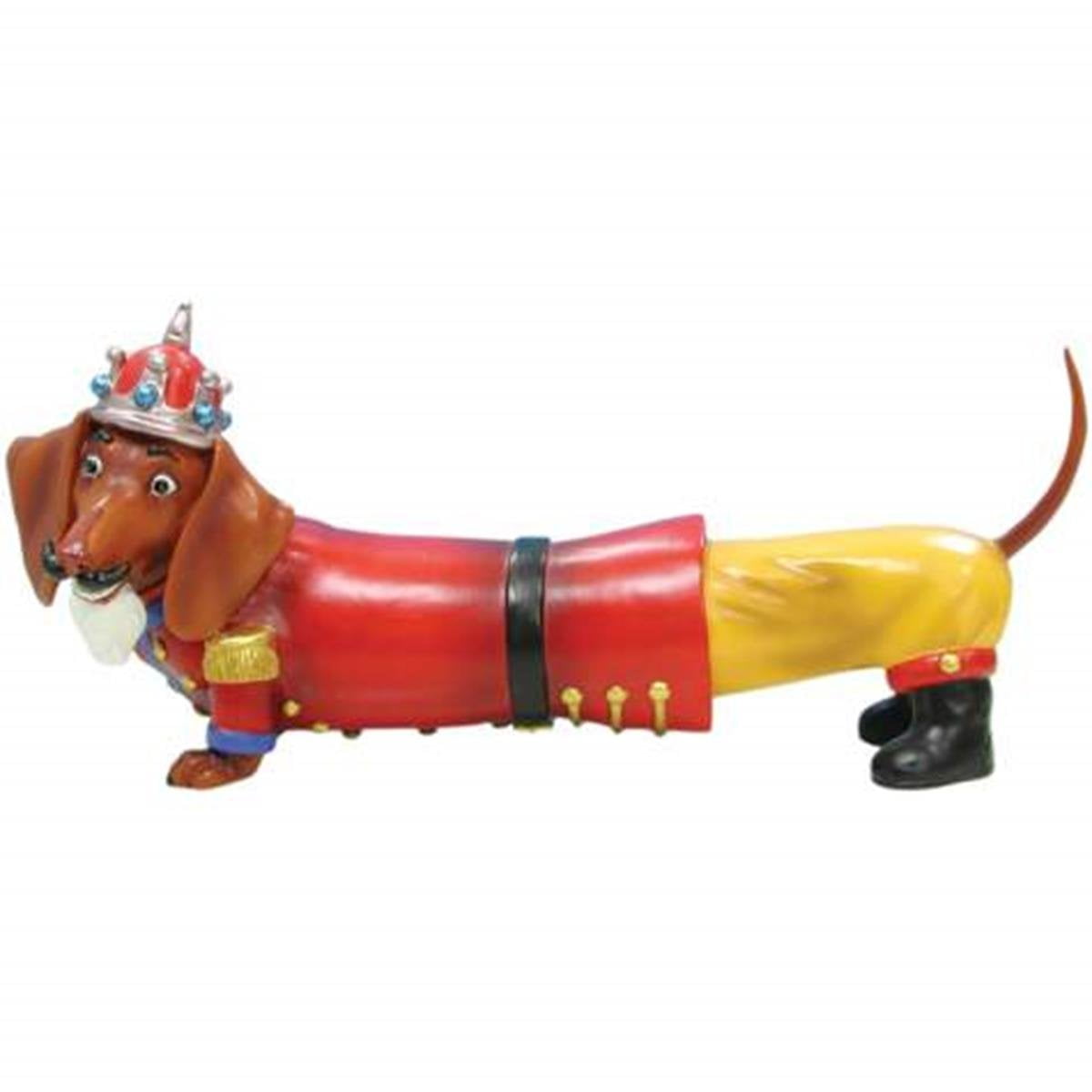 3 Inch Nutcracker Dressed Weiner Doggy Collectible Figurine Statue