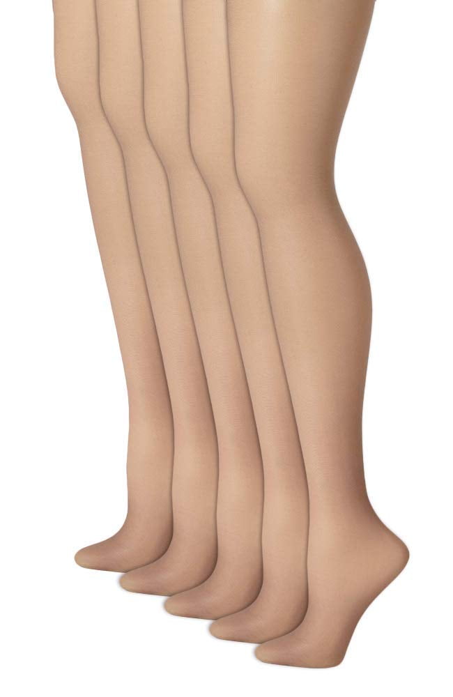 Multi Packs Silk Reflections Control Top Sandalfoot Pantyhose