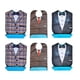 thumbnail image 1 of 6X Adult Mealtime Waterproof Printing Cotton Adjustable Bib Protection for Men Yinane baberos adultos hombres impermeables, 1 of 8