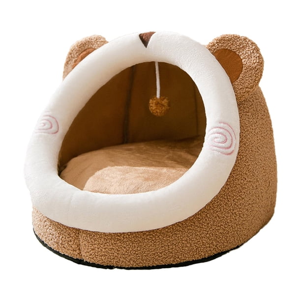 Methold Linda mascota gato perro casa acogedora perrera cueva cama para dormir cálido nido casa Perchas para gatos Café S