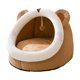 thumbnail image 1 of Methold Linda mascota gato perro casa acogedora perrera cueva cama para dormir cálido nido casa Perchas para gatos Café S, 1 of 1