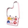 thumbnail image 3 of Bolso de hombro para niños Bolso de mensajero ajustable de longitud a prueba de suciedad de dibujos animados Bolso cuadrado para niños, rosa Inevent FN000139-02, 3 of 7