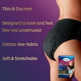 thumbnail image 4 of Tena Stylish Black Underwear for Women, Maximum, S/M, 18 ct, 4 of 14