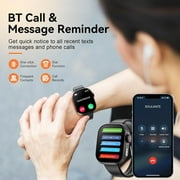 Fruit intelligence Smart Watch for Men Women, 2.01 inch Touch Screen Watch,IP67 Waterproof Smart Watch for Android Ios (Black)
