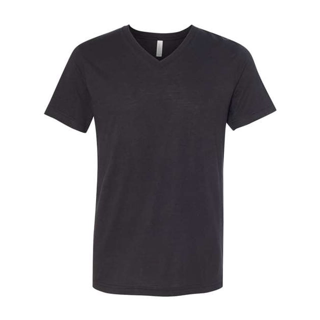 Camiseta de manga corta Bella lienzo con cuello en V unisex Triblend 2XL SLD BLK TRBLND 3415