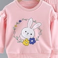 thumbnail image 4 of enyan Little Girls Fall Winter Outfit Size 1-8T Cotton Cute Print Long Sleeve Top and Pant Toddler Girl Clothes(Pink,7-8 Years), 4 of 6