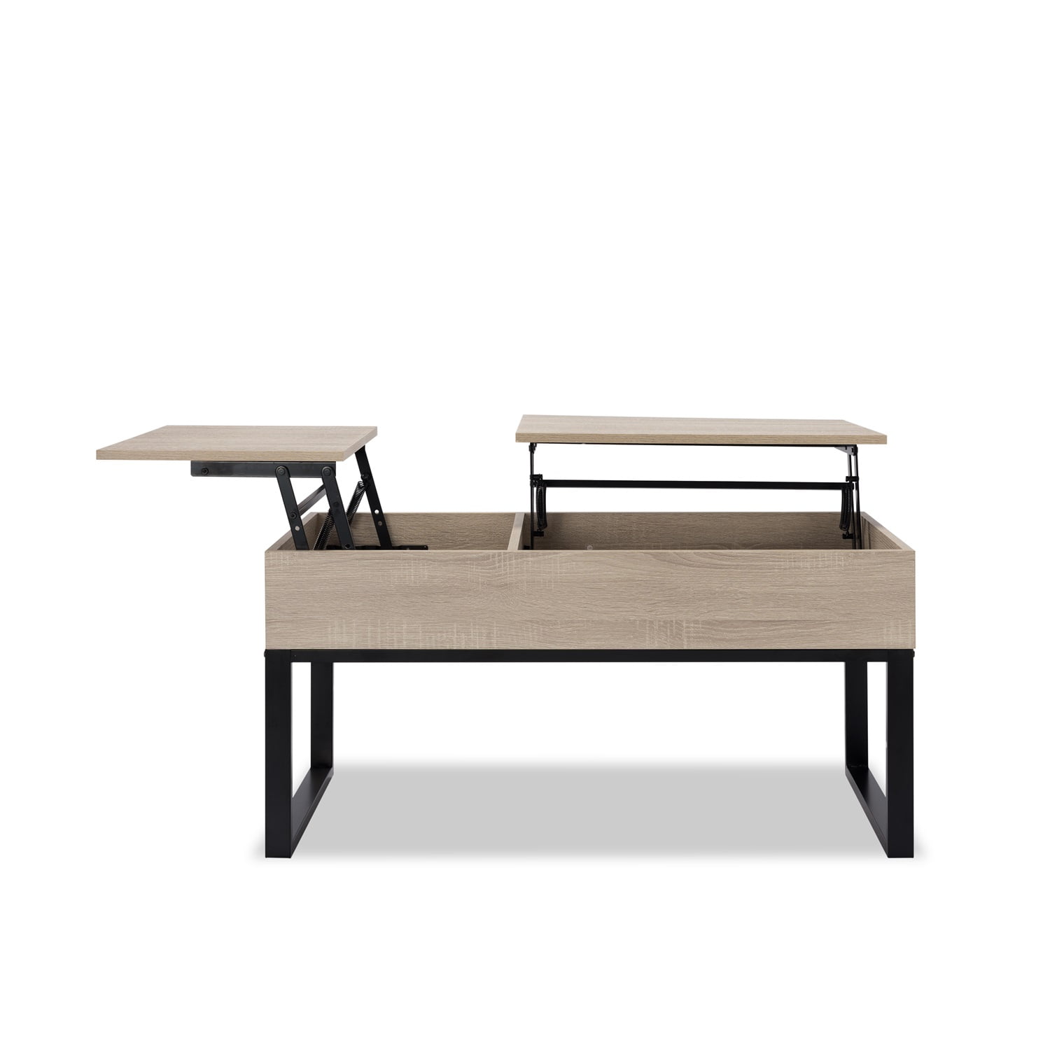 Kadyn Modern Lift Top Extendable Coffee Table , 39.37" MDF Coffee Table for Living Room Office, Coffee Tea Table with Storage, Natural