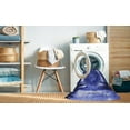 thumbnail image 2 of Ahgly Company Machine Washable Indoor Square Transitional Light Slate Blue Area Rugs, 3' Square, 2 of 7