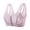 Purple, variant on Bras for Women Front Closure Plus Size Delicate Lace Trim Wide Band Invisible Under Thin Shirts L-5XL