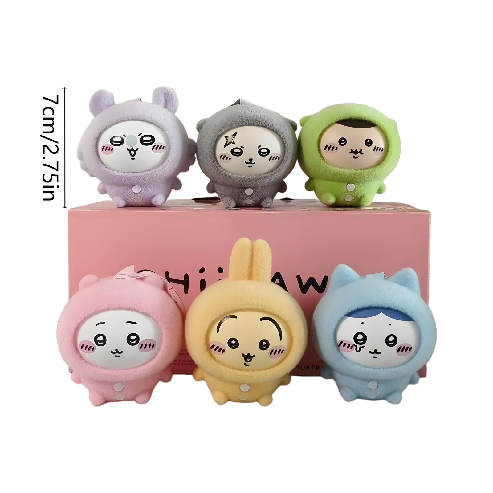 Chiikawa Cute Pajama Series Changeable Face Cute Dolls Surprise