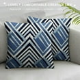 thumbnail image 3 of ARISTURING  Throw Pillow Covers, Geometric Diamonds Navy Decorative Throw Pillow Cases for Sofa,, 3 of 5