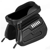 Anckoeil Bicycle Accessories Bike Phone Bag with Tou-Ch Screen,Bicycle Front Frame Bag,Large Capacity Bike Handlebar Storage Bag, Outdoor Riding Accessories For Road & Mountain