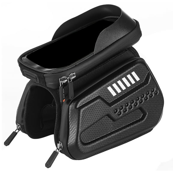 Anckoeil Bicycle Accessories Bike Phone Bag with Tou-Ch Screen,Bicycle Front Frame Bag,Large Capacity Bike Handlebar Storage Bag, Outdoor Riding Accessories For Road & Mountain