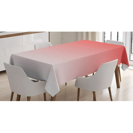 

Mindunm Ombre Tablecloth African Tropic Sun Rise Morning Inspired Modern Digital Design Print Room Decorations Dining Room Kitchen Rectangular Table Cover 60 X 84 Coral