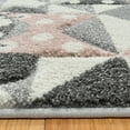 thumbnail image 5 of Disney Bravo Minnie Mouse Pyramids Modern Geometric Gray Indoor Area Rug, 8x10, 5 of 8