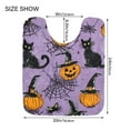 thumbnail image 5 of Yayeee Bath Rug for Bathroom Floor Non Slip Contour Fluffy Soft Absorbent Mat, 20"x24", Halloween Pumpkin, 5 of 7