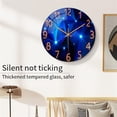 thumbnail image 2 of Blue Wall Clocks Battery Operated 20 Inch Modern Wall Clock Silent Round Large Wall Clock for Living Room, 2 of 6