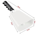 thumbnail image 5 of Bunblic Metal Cowbell with Handle Cheering Bell Hand Percussion Call Bell Alarm Noise Maker for Farm Graduations Baseball Party Ranch White, 5 of 5