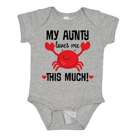 

Inktastic My Aunty Loves Me Nephew Gift Baby Boy or Baby Girl Bodysuit