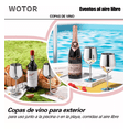 thumbnail image 3 of "Copas De Vino De Acero Inoxidable Plateadas 4 pz ", 3 of 5
