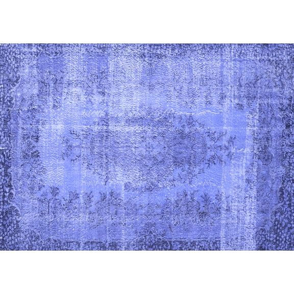 Ahgly Company Indoor Rectangle Persian Blue Bohemian Area Rugs, 5' x 7'