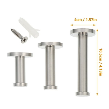 

3pcs Stainless Steel Hook Multi-functional Clothes Hook Coat Hook Home Gadget