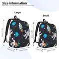 thumbnail image 4 of Daiia Space Vintage Canvas Backpack for Men and Women ,Hiking Backpack,Travel Laptop Bag for School,Large Capacity Backpack, 4 of 8