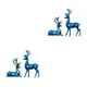 thumbnail image 4 of Cateissary Figuras de ciervos de lujo con detalles en el hogar de 2 piezas para un adorno de estilo único para la decoración del hogar azul M azul METRO 2Conjunto, 4 of 6