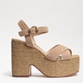 thumbnail image 4 of Sam Edelman Trianna Sesame Squared Open Toe Ankle Strap Block Heeled Sandals (Sesame, 6.5), 4 of 7