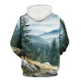 thumbnail image 3 of Nature Forest 3D Print Hoodie Men Women Autumn Thin Pullover Sweatshirt Vintage Streetwear Tops, 3 of 6